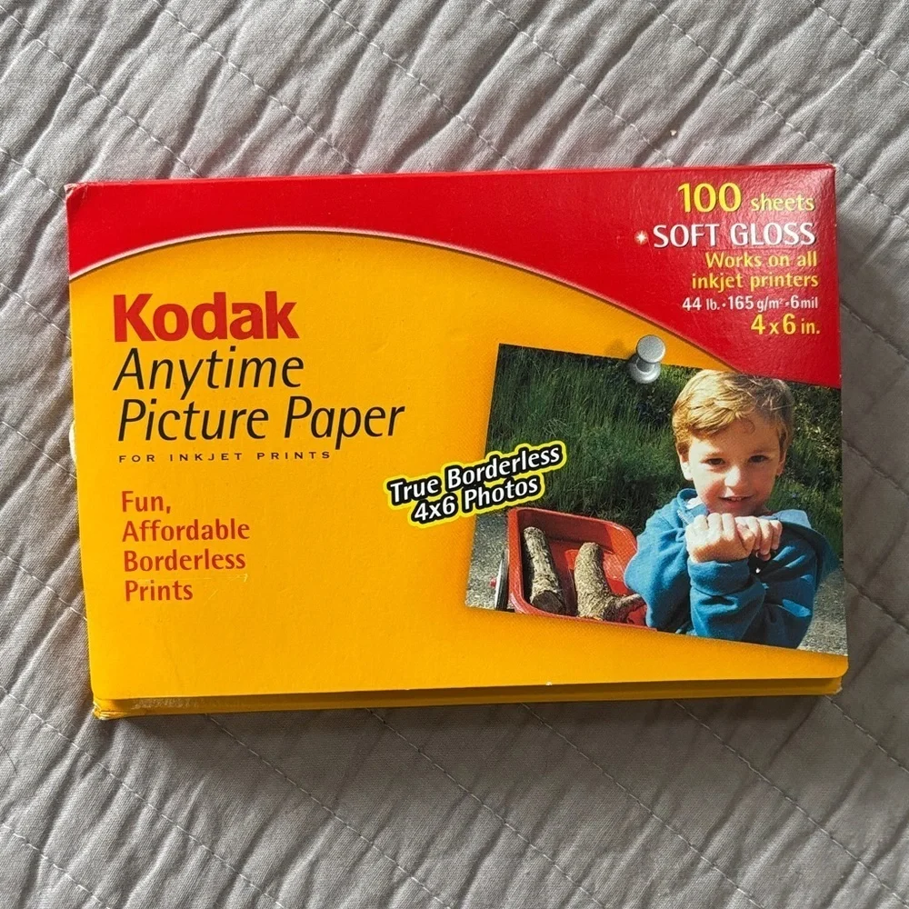 Kodak Printable Picture Paper Set with Post It Photo Card kit.
